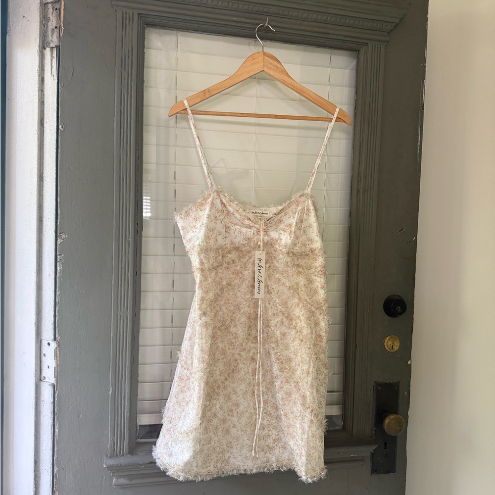 NWT For Love & Lemons Chania Floral Print Mini Dress - Picture 2 of 5